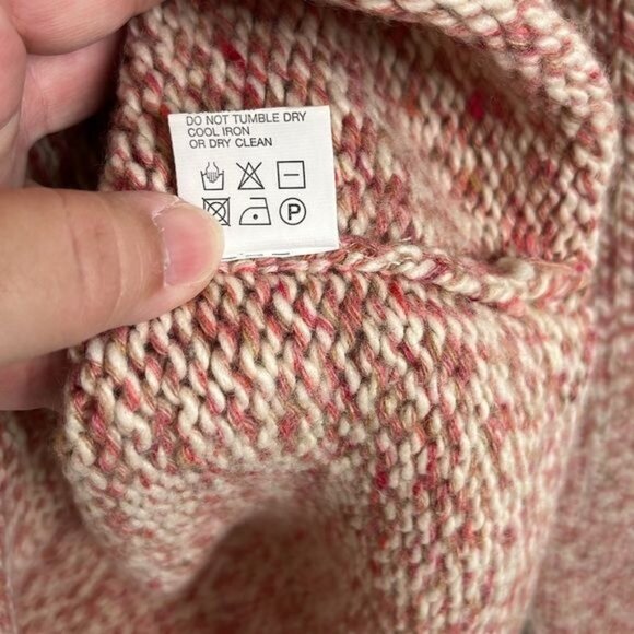 M.A.G By Magaschoni Cashmere Marled Chunky Knit Mockneck Sweater - Picture 8 of 8